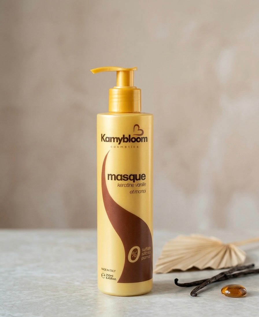 Masque Capillaire Kératine, Vanille & Monoï